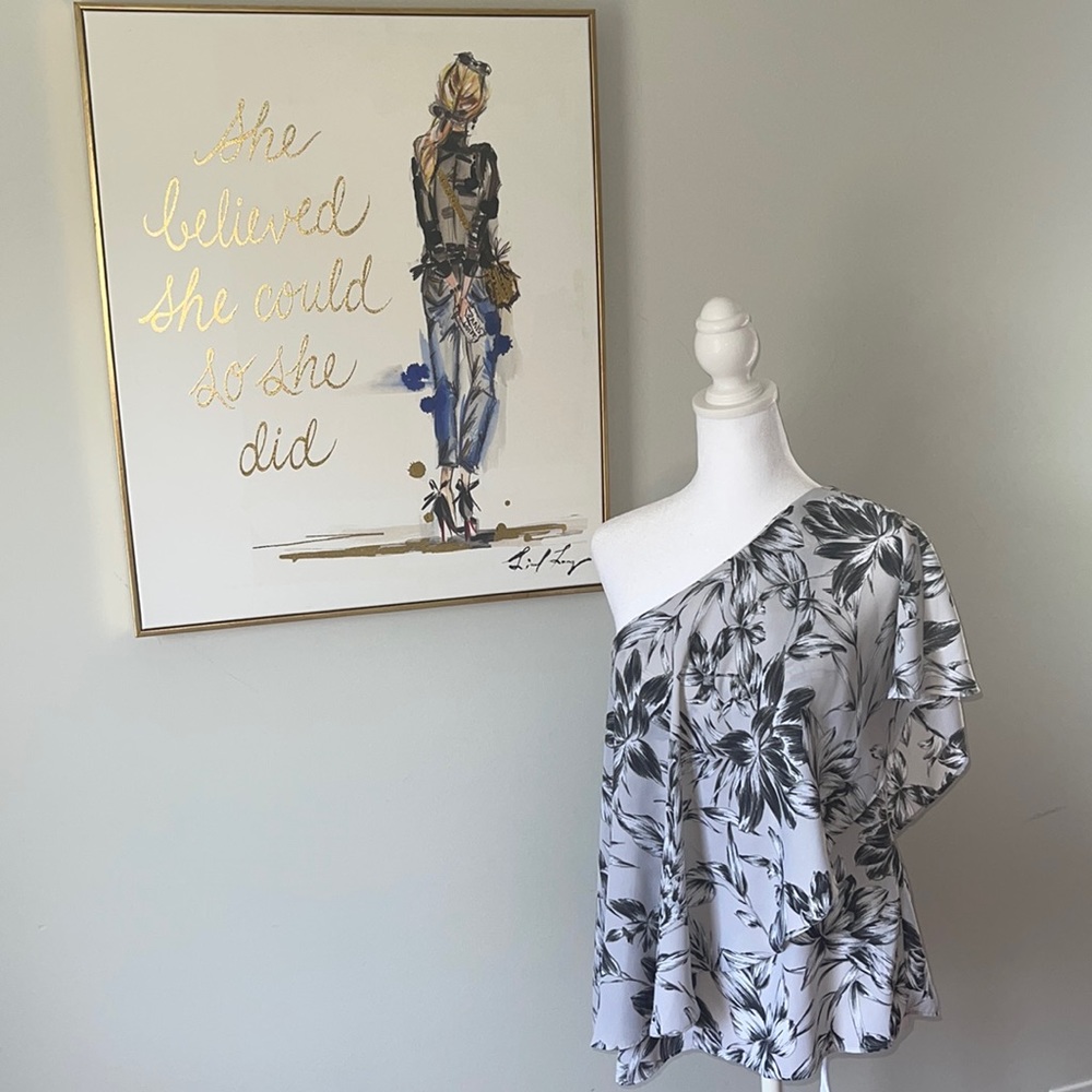Banana Republic size S one shoulder blouse NWOT